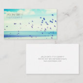 vliegende vogels | natuurfotograaf visitekaartje (Voorkant / Achterkant)