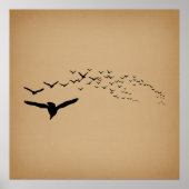  vliegende vogels poster (Voorkant)