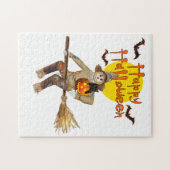 Vliegende vogelverschrikker legpuzzel (Horizontaal)