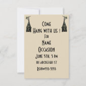 Vliegende Vos Bat Acadamia Illustratie Kaart (Achterkant)