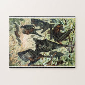  Vliegende Vos Bat Acadamia Illustratie Legpuzzel (Horizontaal)