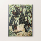 Vliegende Vos Bat Acadamia Illustratie Legpuzzel (Verticaal)