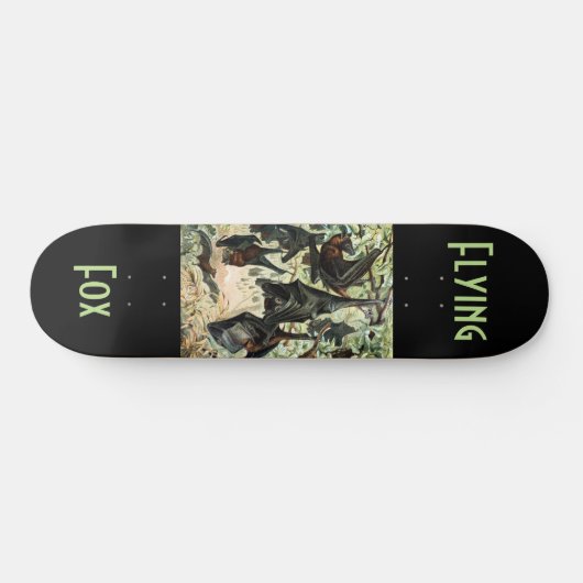 Vliegende Vos Bat Acadamia Illustratie Persoonlijk Skateboard (Horizontaal)