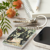  Vliegende Vos Bat Acadamia Illustratie Sleutelhanger (Voorkant Rechts)