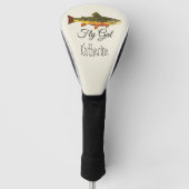 Vliegende Vrouw FLY GAL Brook-forel  Golfheadcover (Voorkant)