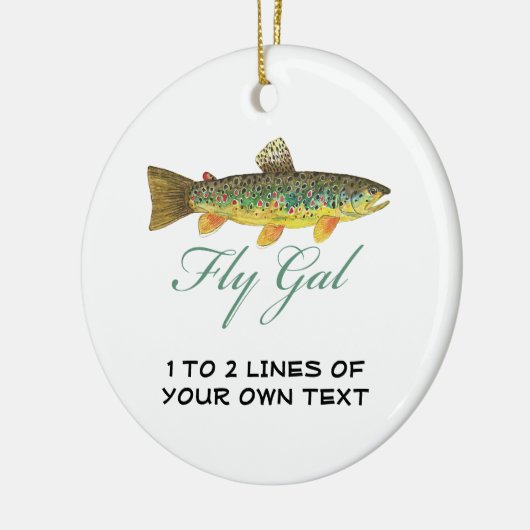 Vliegende Vrouw Keramisch Ornament (Links)