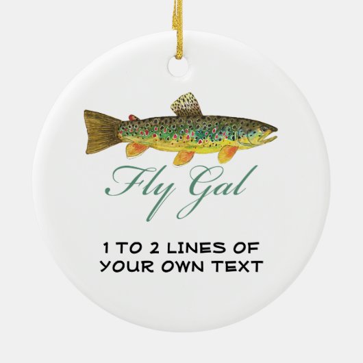 Vliegende Vrouw Keramisch Ornament (Achterkant)