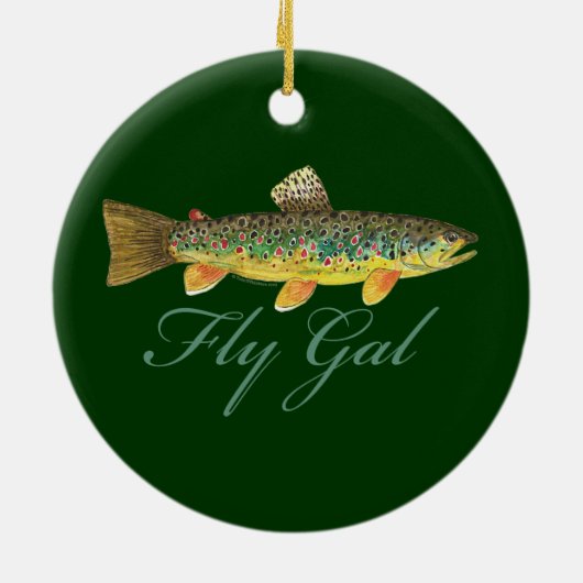 Vliegende Vrouw Keramisch Ornament (Achterkant)