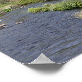 Vliegende vrouw op de rivier de Metolius, Oregon Poster (Hoek)