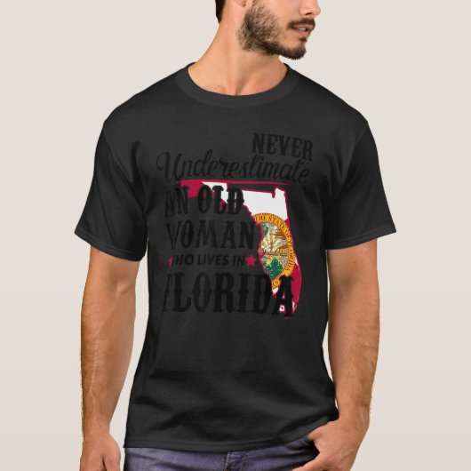 Vliegende vrouw uit Florida T-shirt (Voorkant)