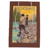 Vliegende vrouwen - Anchorage, Alaska Medium Cadeauzakje (Achterkant)