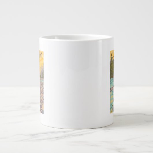 Vliegende vrouwen - Cordova, Alaska Grote Koffiekop (Voorkant)