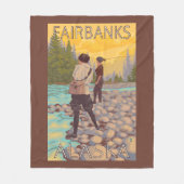 Vliegende vrouwen - Fairbanks, Alaska Fleece Deken (Voorkant)