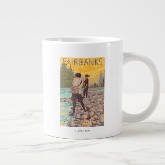 Vliegende vrouwen - Fairbanks, Alaska Grote Koffiekop (Rechts)
