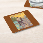 Vliegende vrouwen - Fairbanks, Alaska Kartonnen Onderzetters (Schuin)