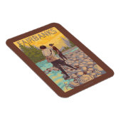 Vliegende vrouwen - Fairbanks, Alaska Magneet (Rechterzijde)