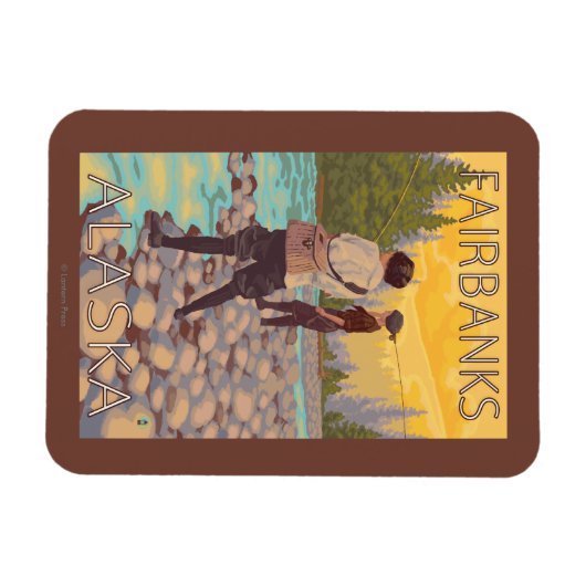 Vliegende vrouwen - Fairbanks, Alaska Magneet (Horizontaal)