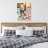 Vliegende vrouwen - Kerst, Alaska Canvas Afdruk (Insitu (Slaapkamer))