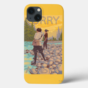 Vliegende vrouwen - Kerst, Alaska iPhone 13 Hoesje