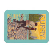 Vliegende vrouwen - Kerst, Alaska Magneet (Horizontaal)