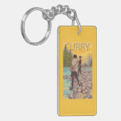 Vliegende vrouwen - Kerst, Alaska Sleutelhanger (Voorkant Links)