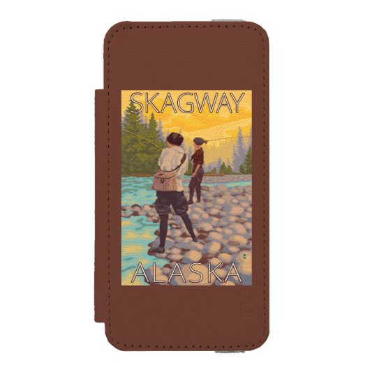 Vliegende vrouwen - Skagway, Alaska Incipio iPhone Portemonnee Hoesje (Voorkant Agenda)