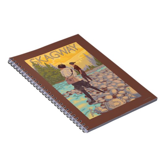 Vliegende vrouwen - Skagway, Alaska Notitieboek (Rechterzijde)