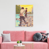 Vliegende vrouwen - Snake River, Idaho Canvas Afdruk (Insitu (Woonkamer))
