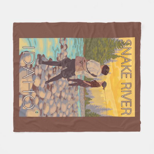 Vliegende vrouwen - Snake River, Idaho Fleece Deken (Voorkant (Horizontaal))