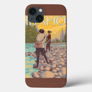 Vliegende vrouwenIdahoVintage-reisposter iPhone 13 Hoesje