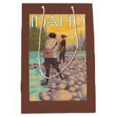 Vliegende vrouwenIdahoVintage-reisposter Medium Cadeauzakje (Voorkant)