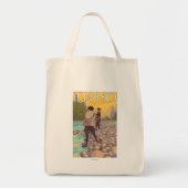 Vliegende vrouwenIdahoVintage-reisposter Tote Bag (Voorkant)