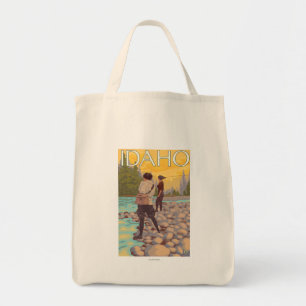 Vliegende vrouwenIdahoVintage-reisposter Tote Bag