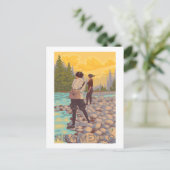 Vliegende vrouwenNieuw-Mexico Briefkaart (Staand voorkant)