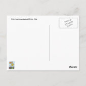 Vliegende wafels van Mars! Briefkaart (Achterkant)