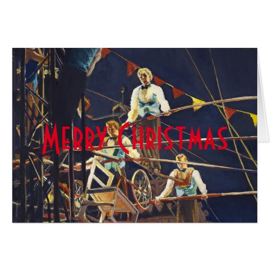 Vliegende Wallendas Gewaagde Trapeze Circus Act (Voorkant Horizontaal)