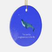 Vliegende walvis keramisch ornament (Rechts)