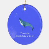 Vliegende walvis keramisch ornament (Links)