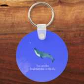 Vliegende walvis sleutelhanger (Voorkant)