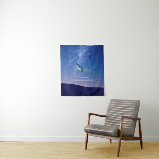 Vliegende walvis wandkleed (In situ)