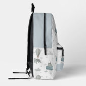 Vliegende walvis & Zee Schildpad Hete Luchtballon  Bedrukte Rugzak (Links)