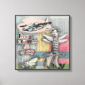 Vliegende wezens van de vijfde dag - Natalie Schro Canvas Afdruk (Voorkant)