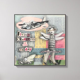 Vliegende wezens van de vijfde dag - Natalie Schro Canvas Afdruk