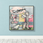 Vliegende wezens van de vijfde dag - Natalie Schro Canvas Afdruk (Insitu (Houten vloer))