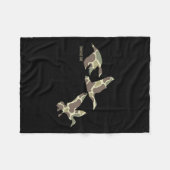 Vliegende wilde eend camouflage camo eend jacht c fleece deken (Voorkant (Horizontaal))