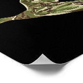 Vliegende wilde eend camouflage camo eend jacht c poster (Hoek)