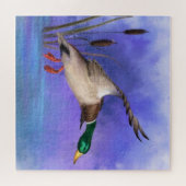 Vliegende Wilde Mallard Duck Puzzel (Horizontaal)
