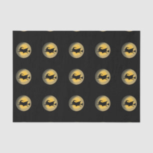 Vliegende Witch Silhouette Tissuepapier