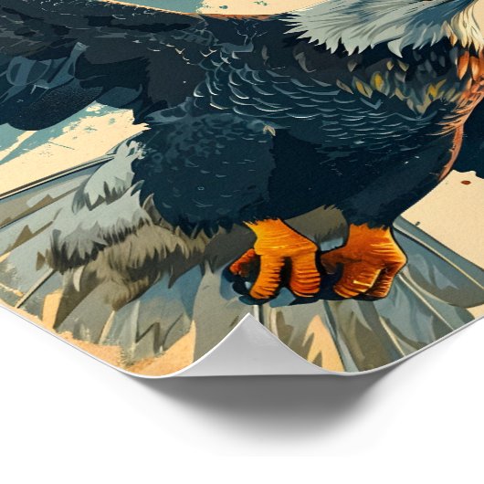  vliegende zeearend poster (Hoek)