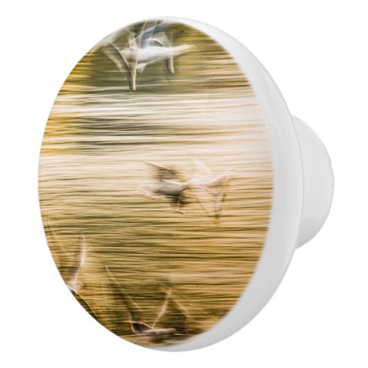 Vliegende zeegarren - abstract keramische knop (Rechts)